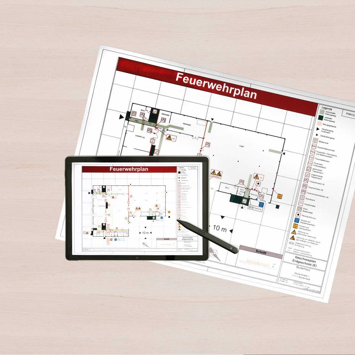 Fire departement plans PERMALUX